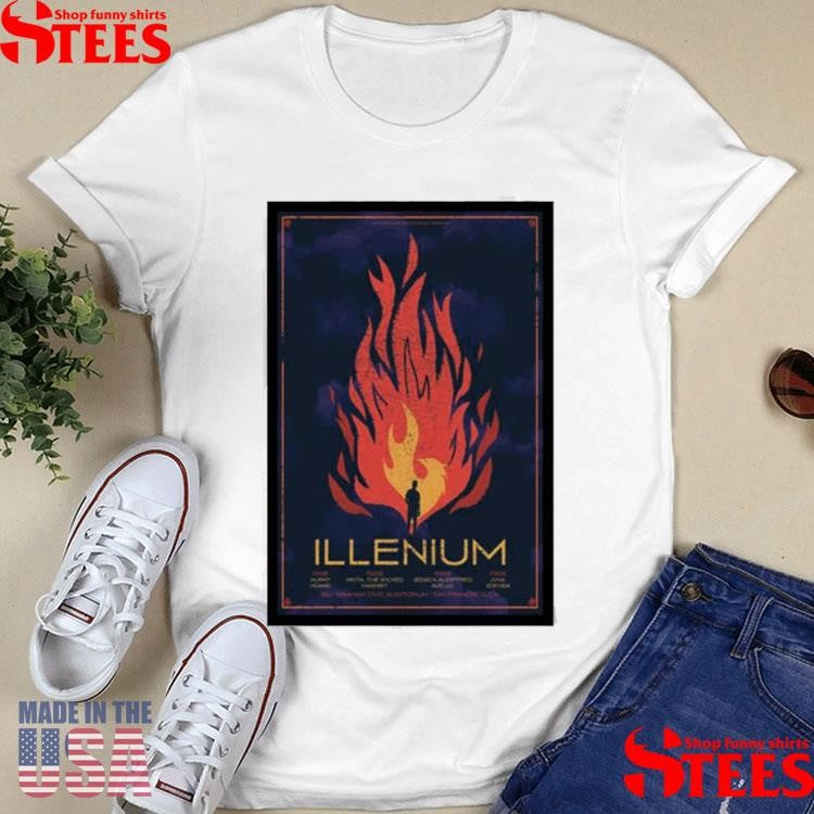 Illenium Bill Graham Civic Auditorium July 11, 12, 18, 19, 2025 San Francisco, Ca Shirts