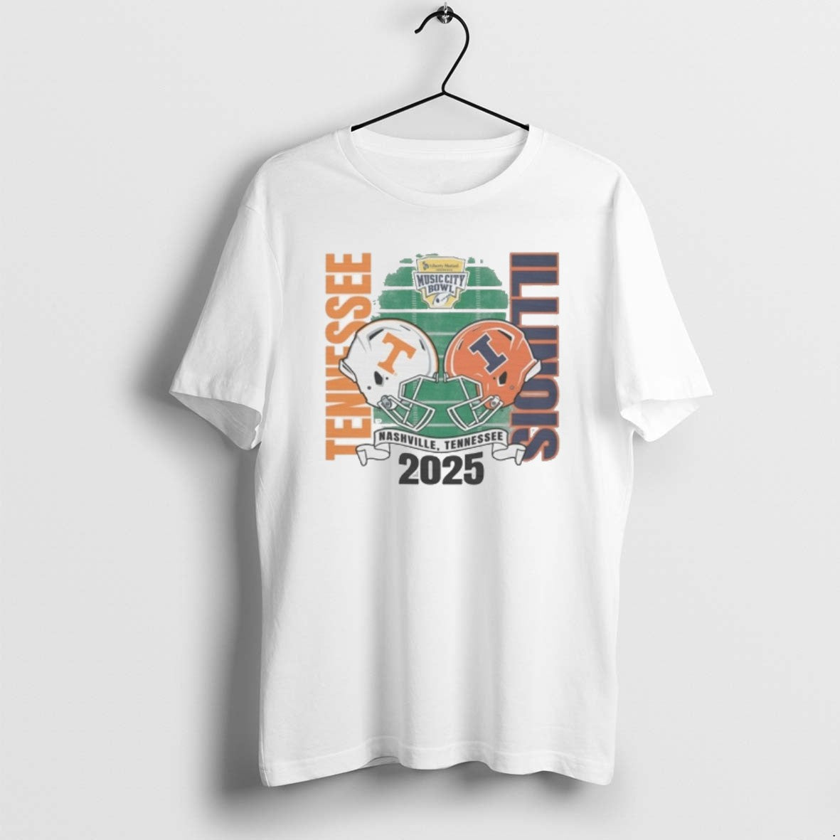 Official Illinois Fighting Illini 2025 Music City Bowl Nashville Tennessee Helmet T-Shirts, Hoodie, Sweatshirt