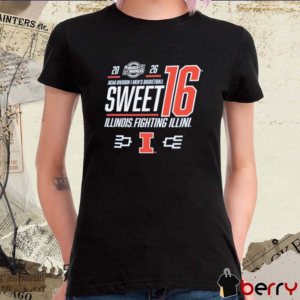 Illinois Fighting Illini 2026 NCAA March Madness Sweet 16 Bound Men’s Basketball Andrej Stojakovic Houston t-shirt