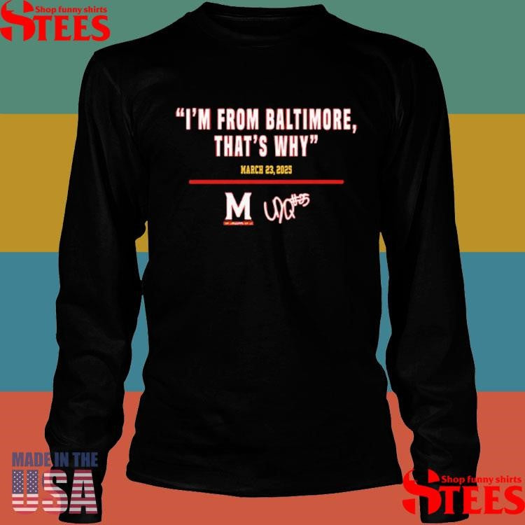 I’m From Baltimore That’s Why March 23 2025 Shirts