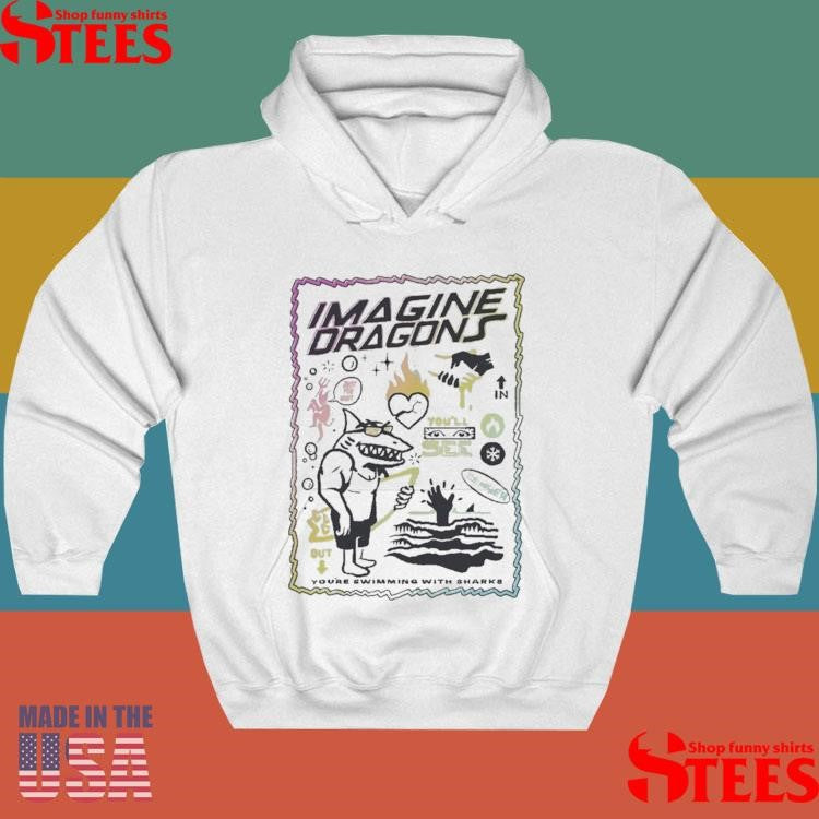 Imagine Dragons You’re Swimming With Sharks Beach T-shirt