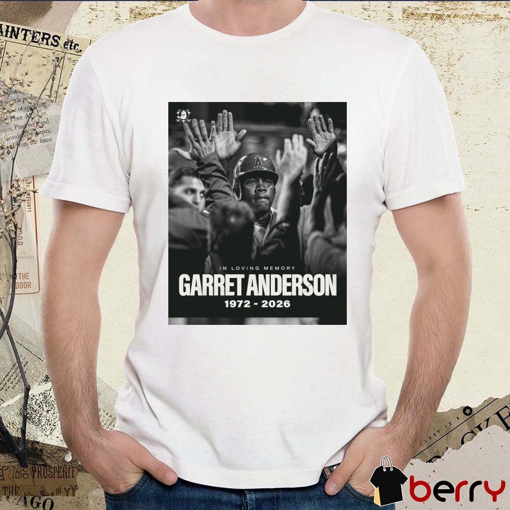 In Loving Memory Garret Anderson 1972-2026 Anaheim Ducks t-shirt