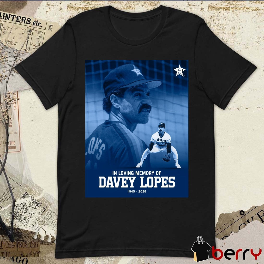 In Loving Memory Of Davey Lopes 1945-2026 Houston Astros t-shirt