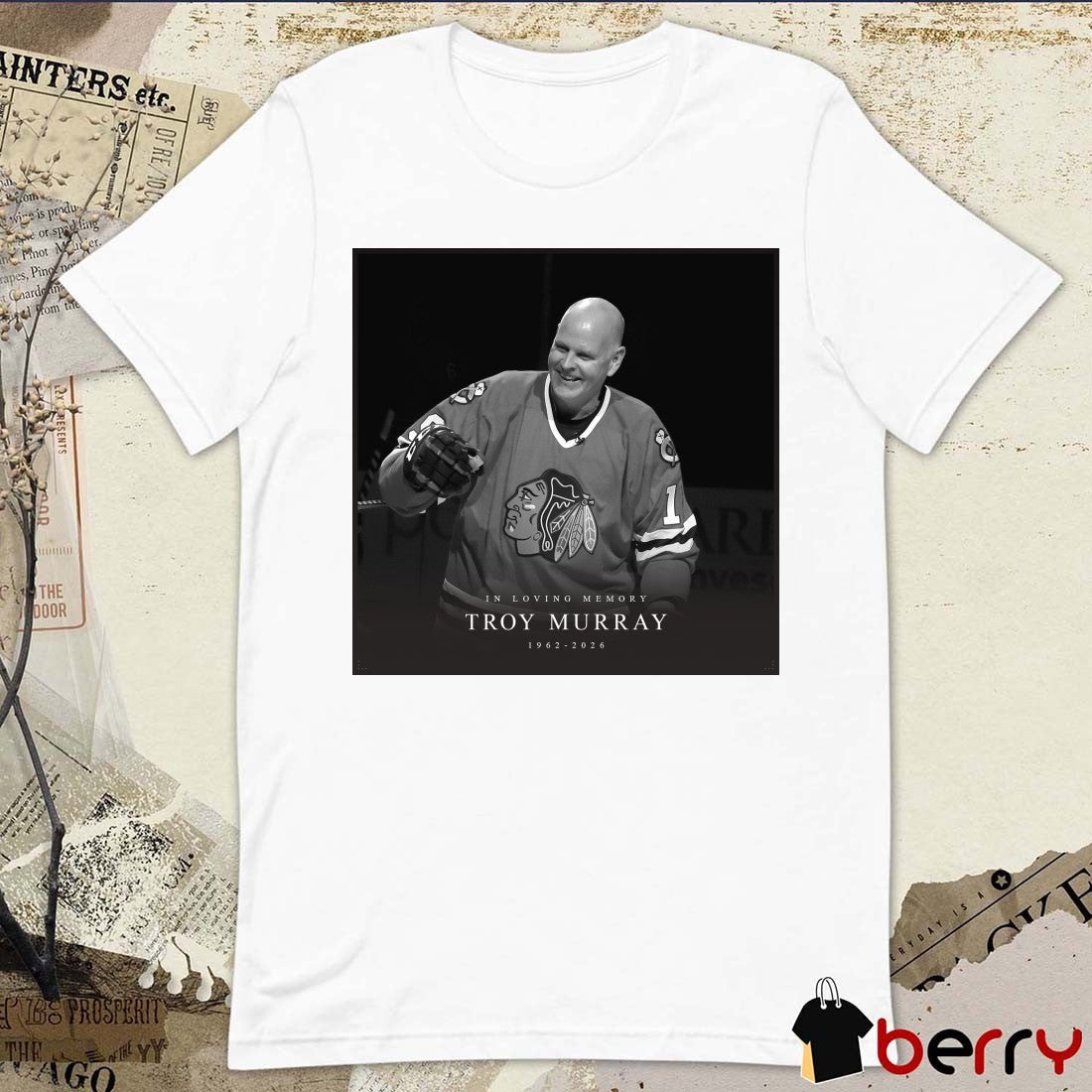 In Loving Memory Troy Murray 1962 – 2026 NHL Public Relations Poster t-shirt