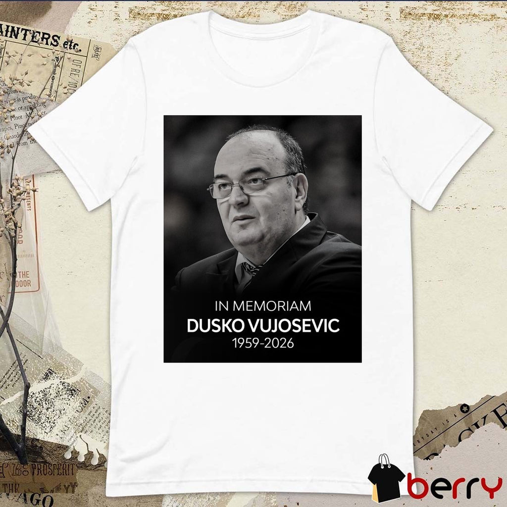 In Memoriam Dusko Vujosevic 1959-2026 Euro League t-shirt