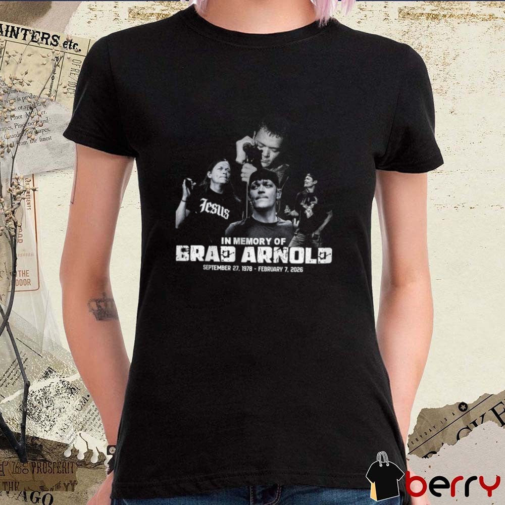 In Memory Of Brad Arnold September 27 1978 – February 7 2026 t-shirt