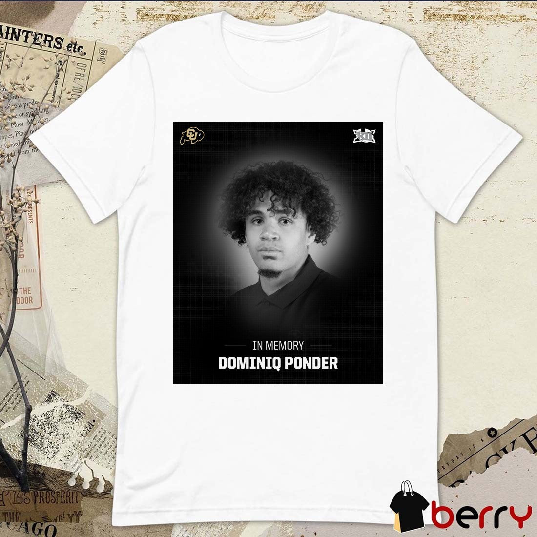 In Memory Of Colorado Football Student-Athlete Dominiq Ponder 2002 – 2026 Big 12 Poster t-shirt