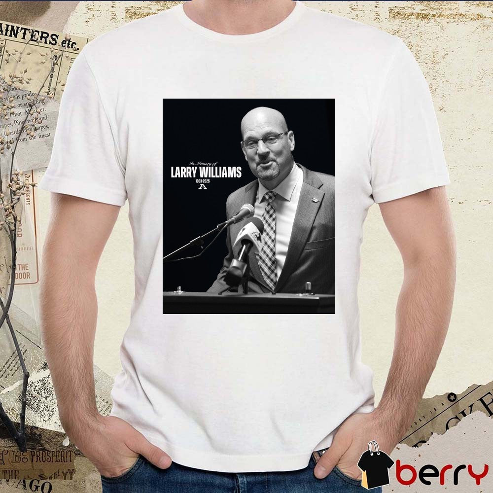 In Memory Of Former Athletic Director Larry Williams 1963-2025 Poster t-shirt