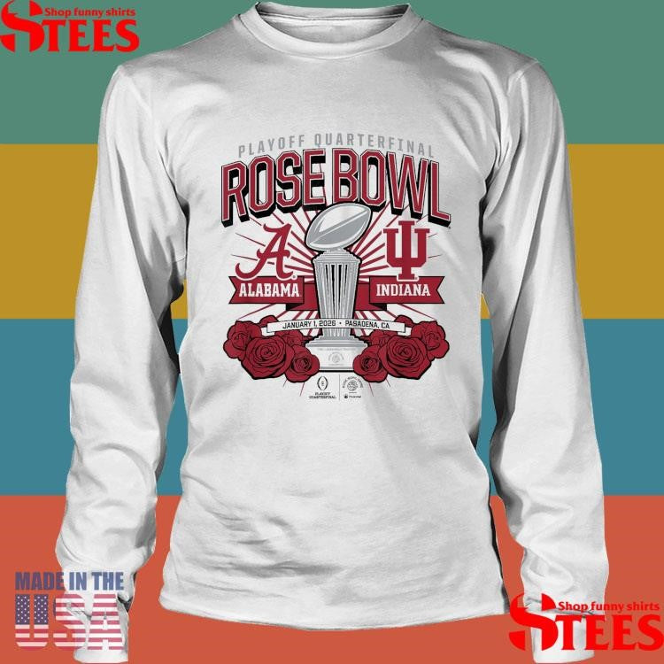 Indiana And Alabama Rose Bowl Game Matchup 2025 Cfp T-shirt