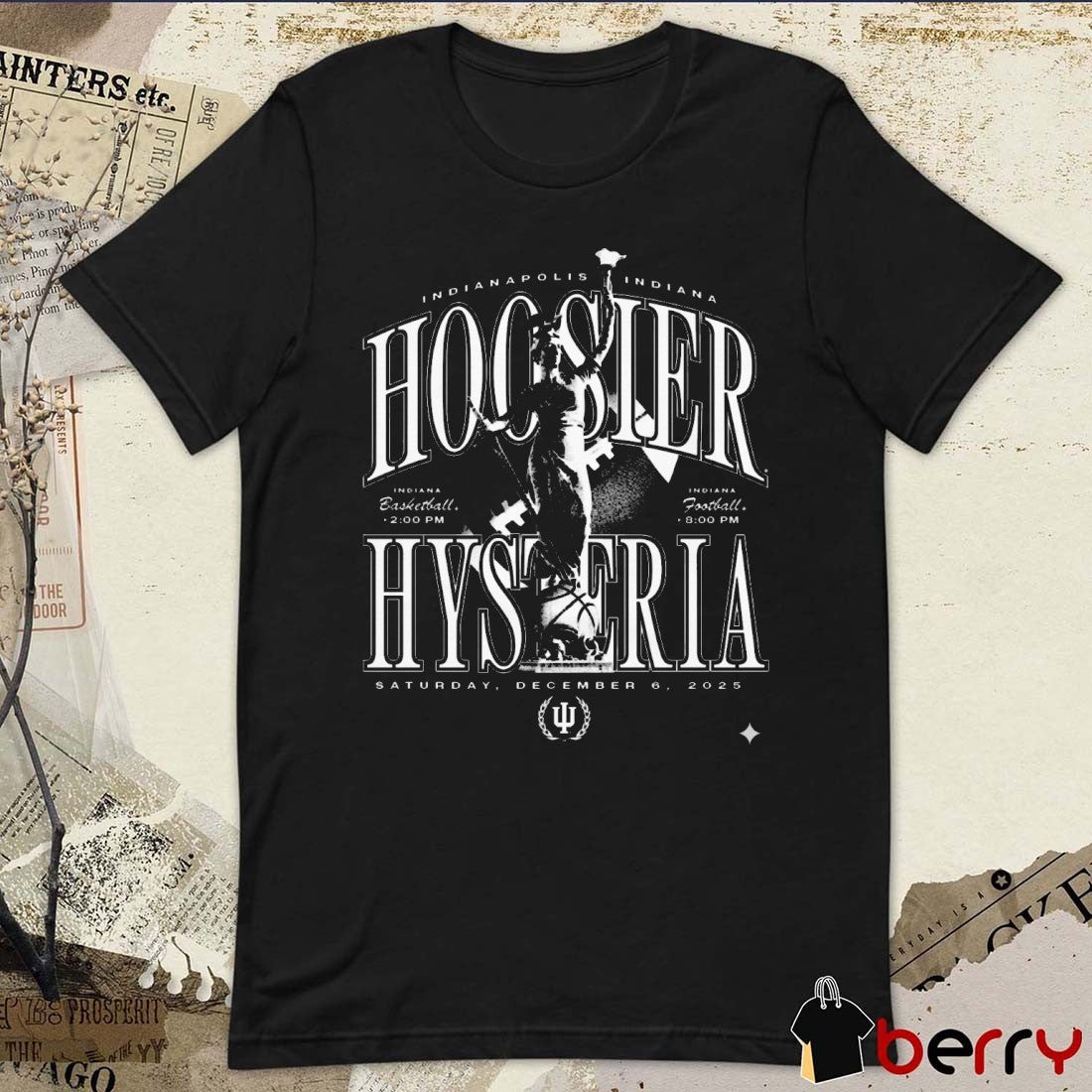 Indiana Basketball Hoosier Hysteria December 6, 2025 Indianapolis, IN t-shirt
