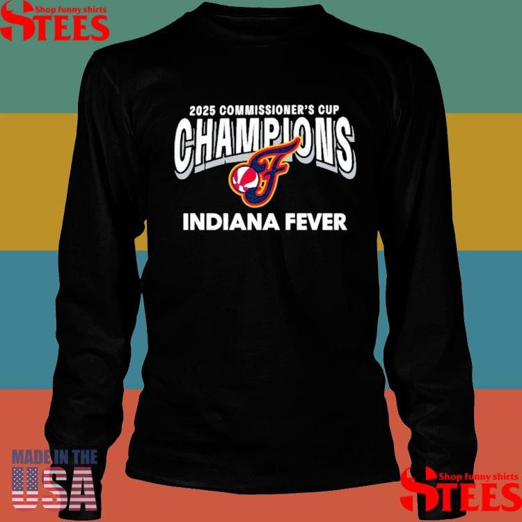 Indiana Fever 2025 WNBA Commissioner’s Cup Champions T-shirt