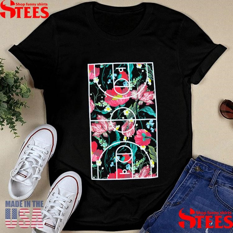 Indiana Fever Floral Court T-shirt