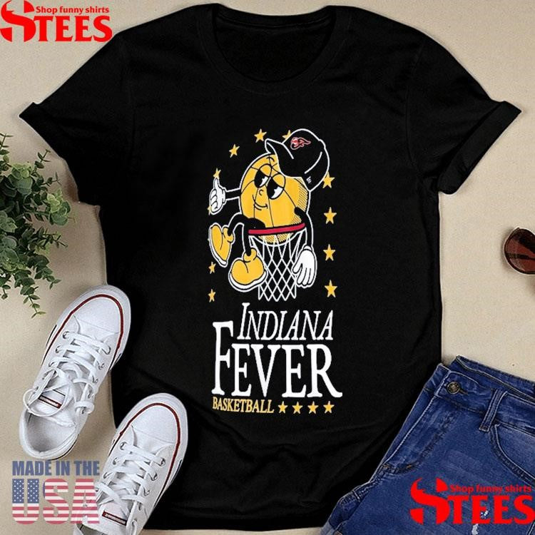 Indiana Fever New Era Old School Sport Enzyme Wash Oversized Shirts