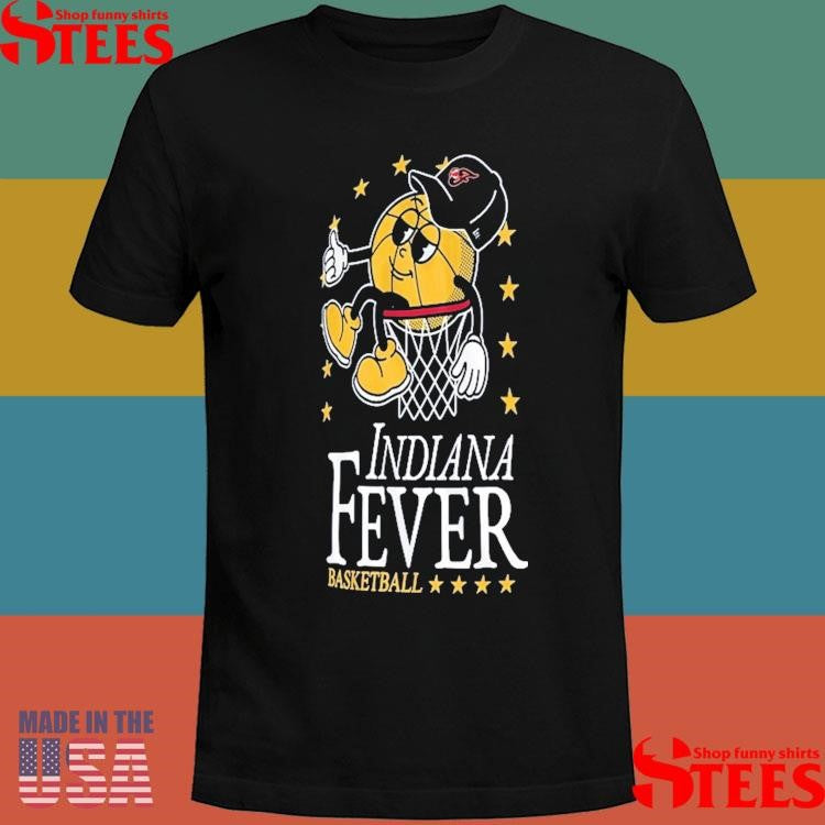 Indiana Fever New Era Old School Sport Enzyme Wash Oversized Shirts