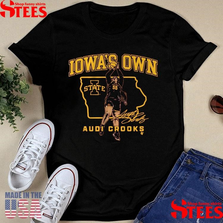 Iowa State Basketball Audi Crooks State Star T-shirt