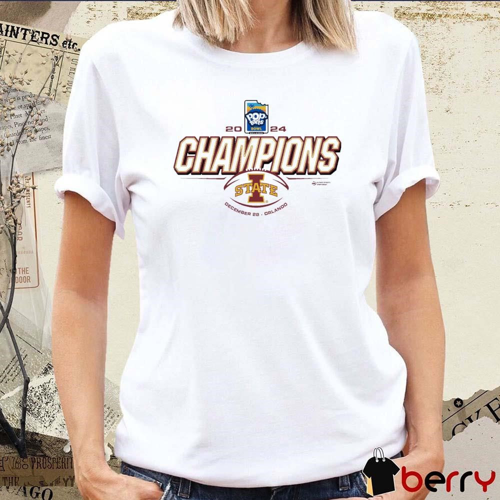 Iowa State Cyclones Pop-Tarts Bowl Champions December 28 2024 Orlando t-shirt