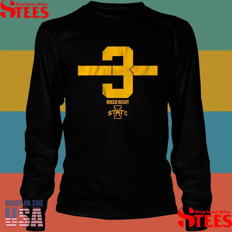 Iowa State Football Rocco Becht Number Stripe Shirts