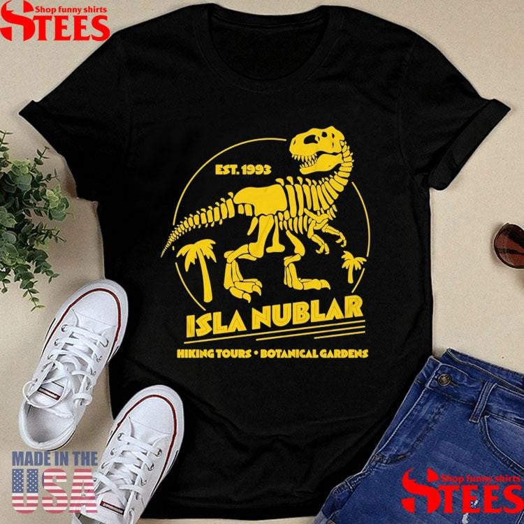 Isla Nublar Hiking Tours Botanical Gardens Est 1993 T-shirts