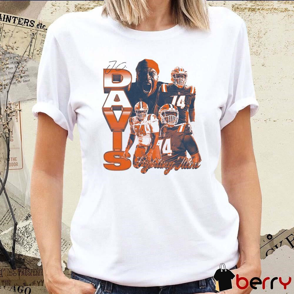 JC Davis Illinois Fighting Illini Week 6 Graphic Signature t-shirt