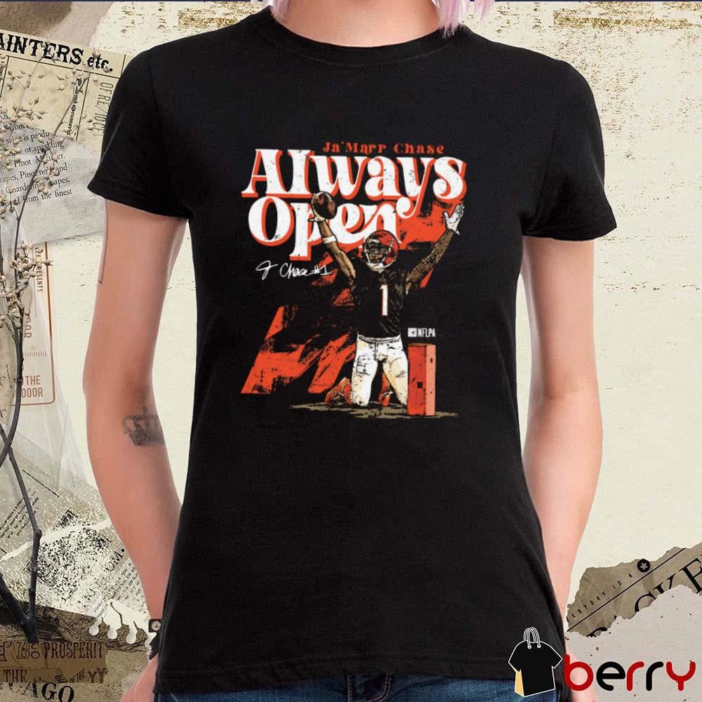 Ja’Marr Chase Cincinnati Bengals Always Open Signature t-shirt