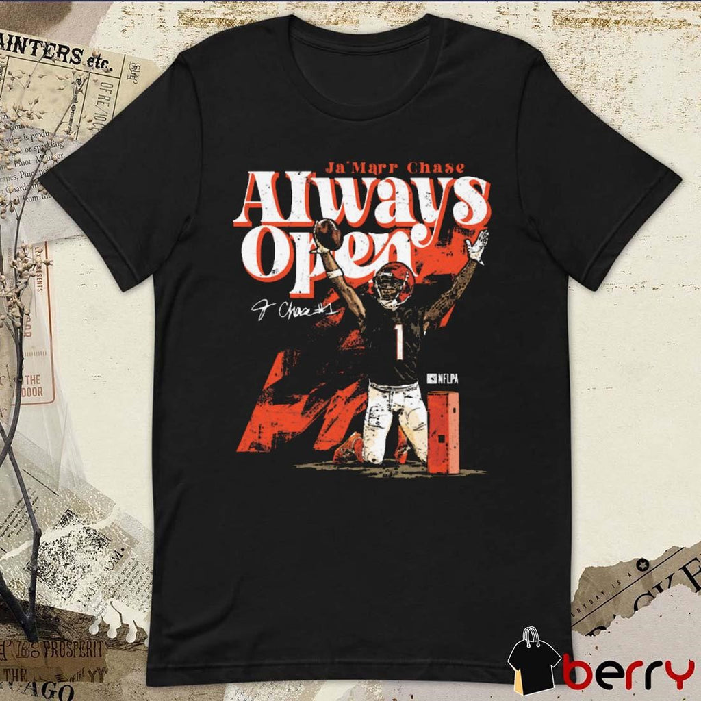 Ja’Marr Chase Cincinnati Bengals Always Open Signature t-shirt