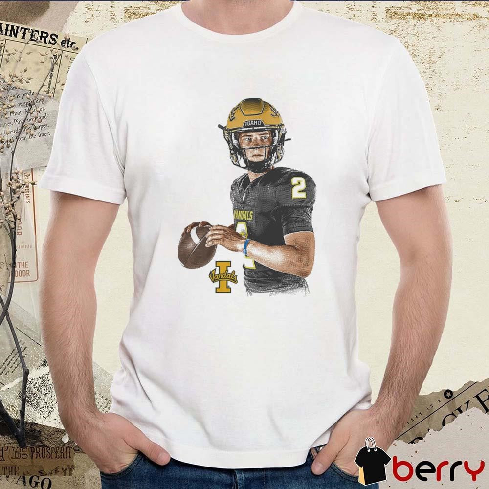 Jack Layne Idaho Vandals Portrait Graphic t-shirt