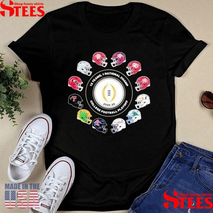 Jack Settleman 2026 12 Teams Playoff 1 National Champ College Football Playoff T-shirt