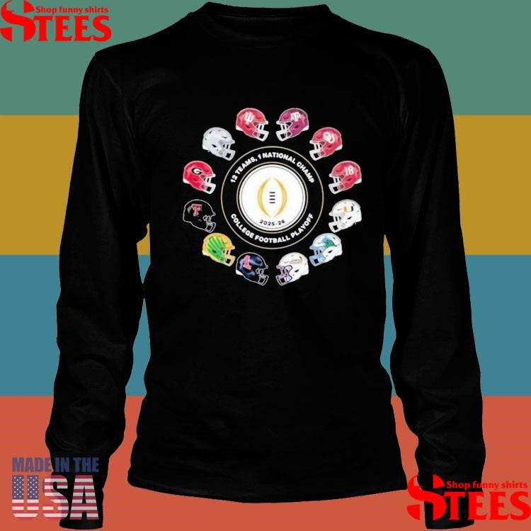 Jack Settleman 2026 12 Teams Playoff 1 National Champ College Football Playoff T-shirt