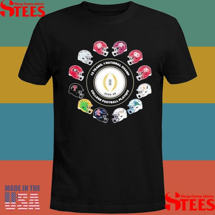 Jack Settleman 2026 12 Teams Playoff 1 National Champ College Football Playoff T-shirt