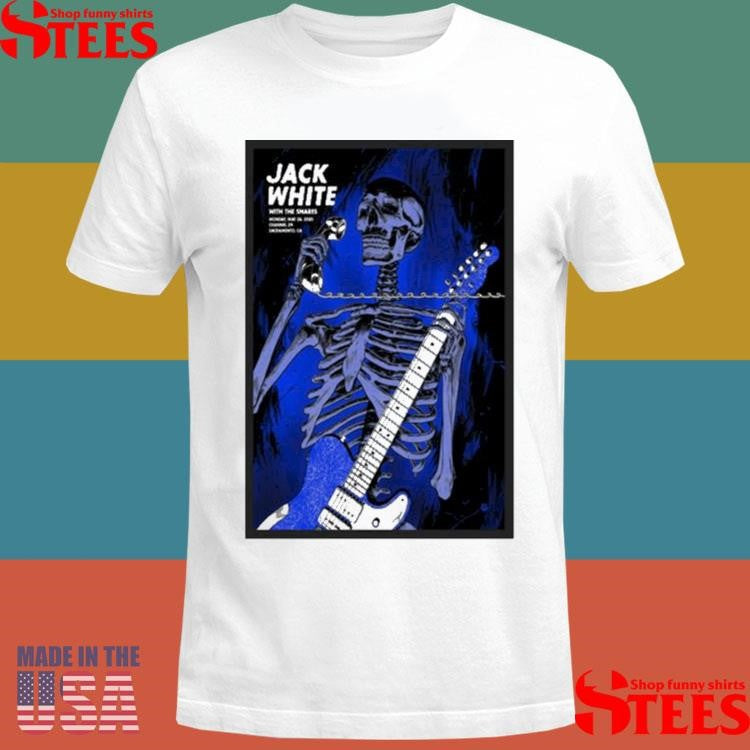Jack White The Snares Tour May 26 2025 Sacramento Skeleton Shirts
