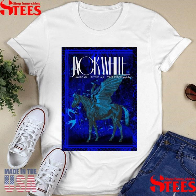 Jack White Tour May 8 2025 Mission Ballroom, Denver, Co Shirts
