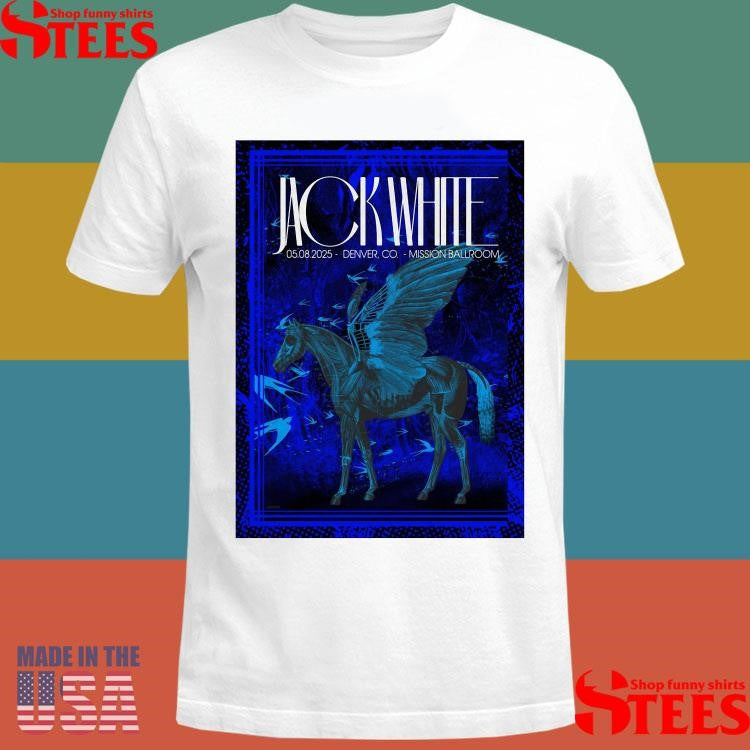 Jack White Tour May 8 2025 Mission Ballroom, Denver, Co Shirts