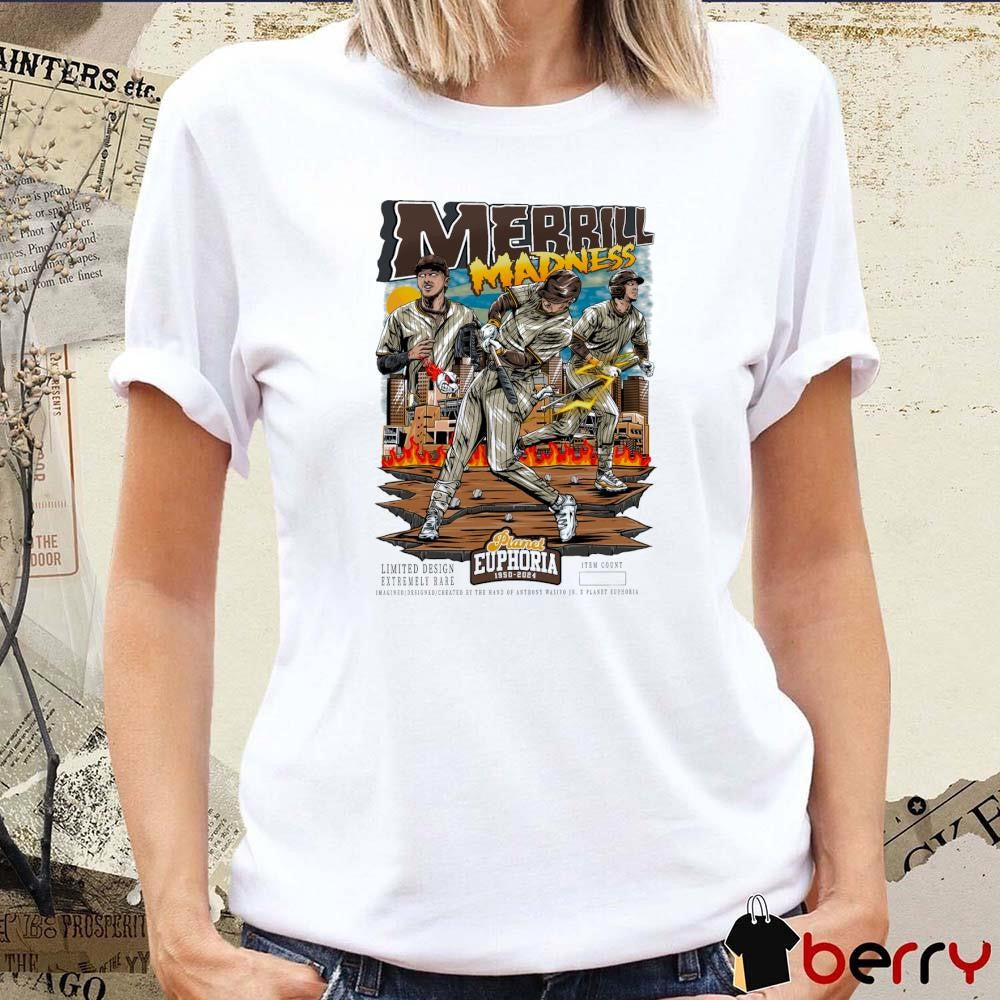 Jackson Merrill San Diego Padres MLB Planet Euphoria Art t-shirt