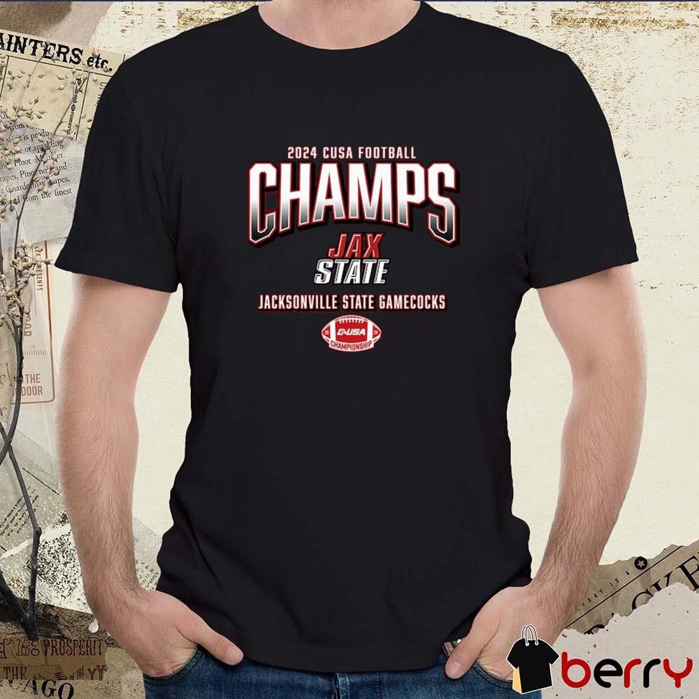 Jacksonville State Gamecocks 2024 C-USA Football Conference Champions Locker Room t-shirt