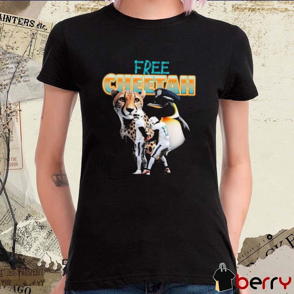 Jaelan Phillips Tyreek Hill Free Cheetah Miami Dolphins t-shirt