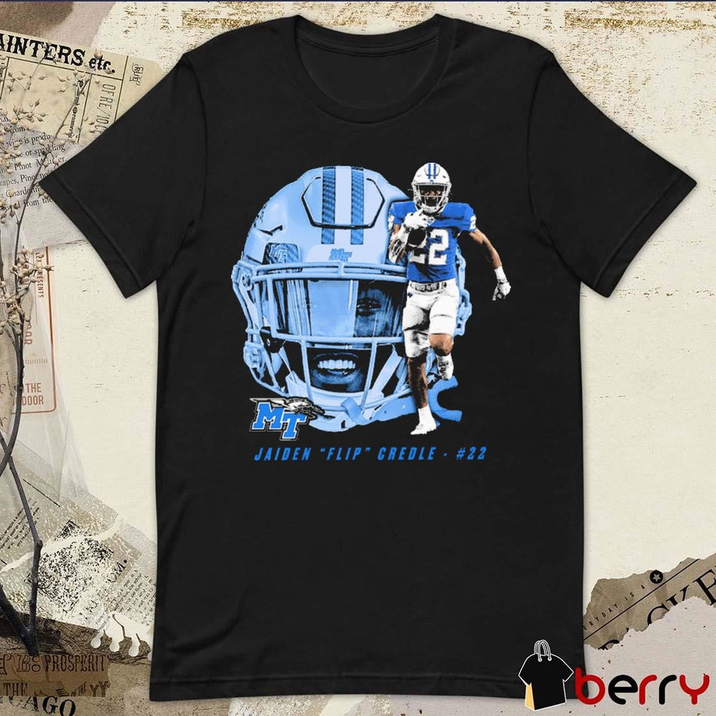 Jaiden Flip Credle Middle Tennessee Blue Raiders Graphic t-shirt