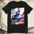 Jake Adicoff Para Cross-Country Skiing Men’s 10km Classic Vision Impaired Gold Medal Poster t-shirt