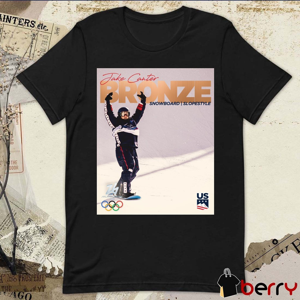 Jake Canter Snowboard Slopestyle Bronze Medal 2026 Winter Olympics t-shirt