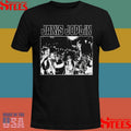 Janis Joplin Group Photo Black Vintage Shirts