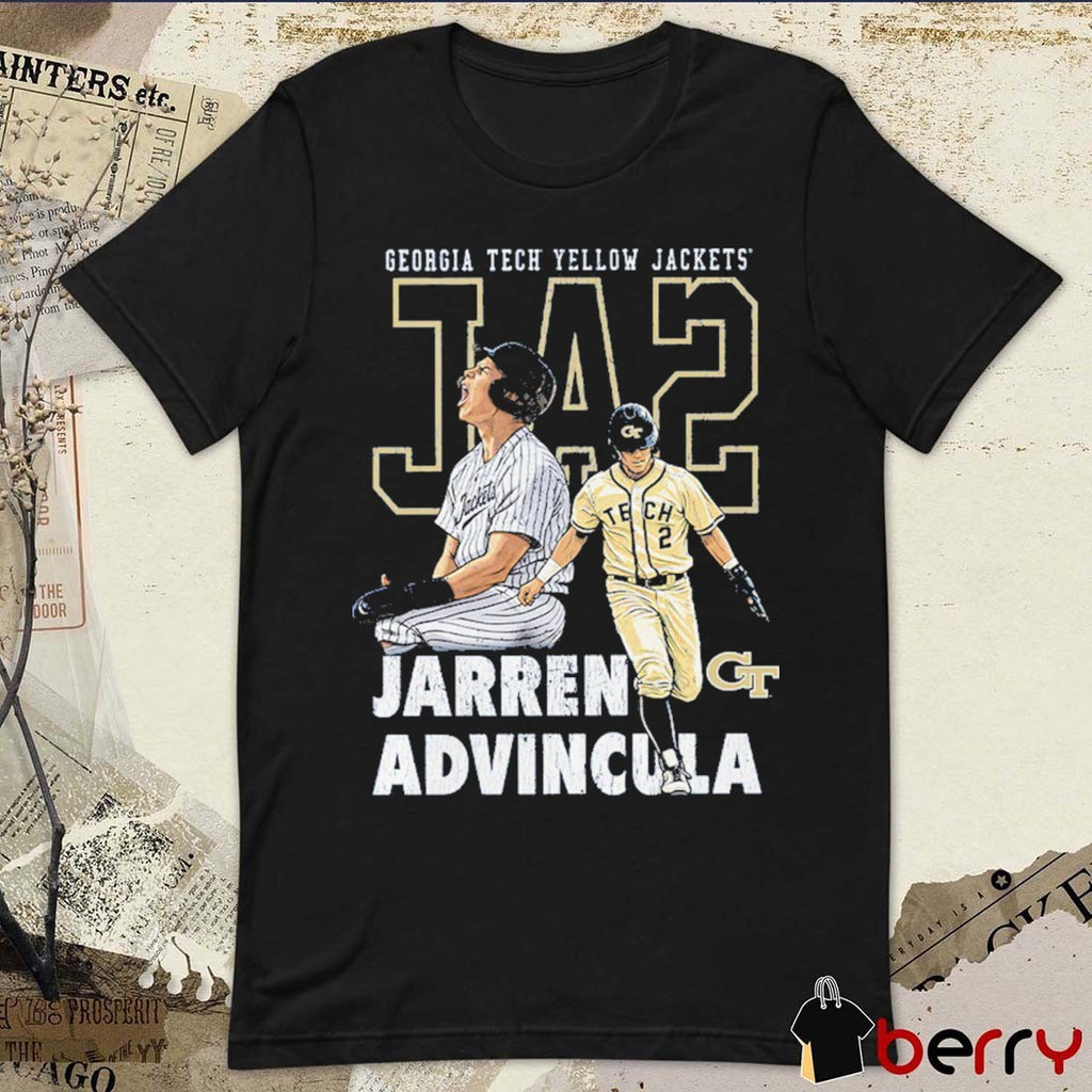 Jarren Advincula Georgia Tech Yellow Jackets JA2 2026 NCAA Baseball t-shirt