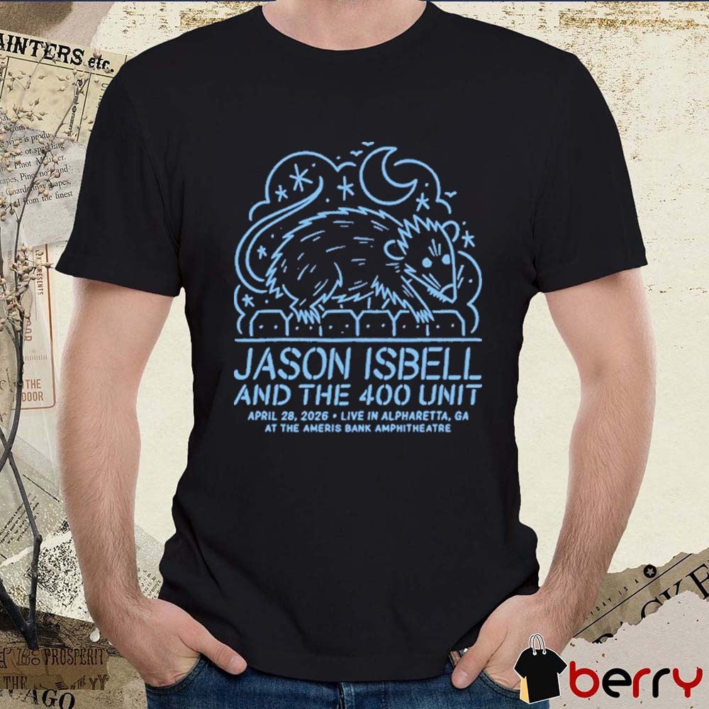Jason Isbell And The 400 Unit In Alpharetta GA On April 28 2026 Ameris Bank Amphitheatre t-shirt