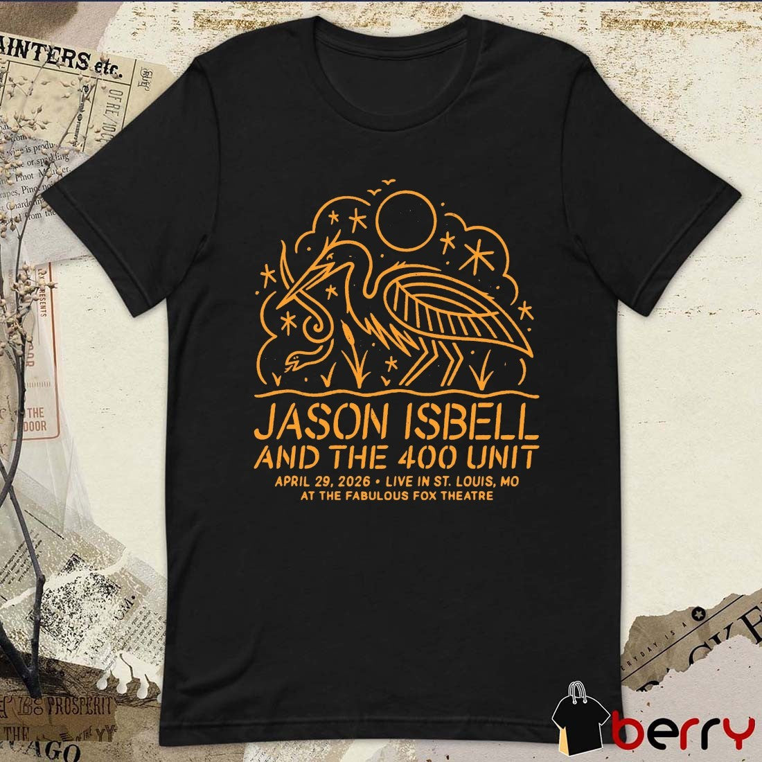 Jason Isbell and the 400 Unit April 29, 2026 The Fabulous Fox Theatre in St. Louis, MO t-shirt