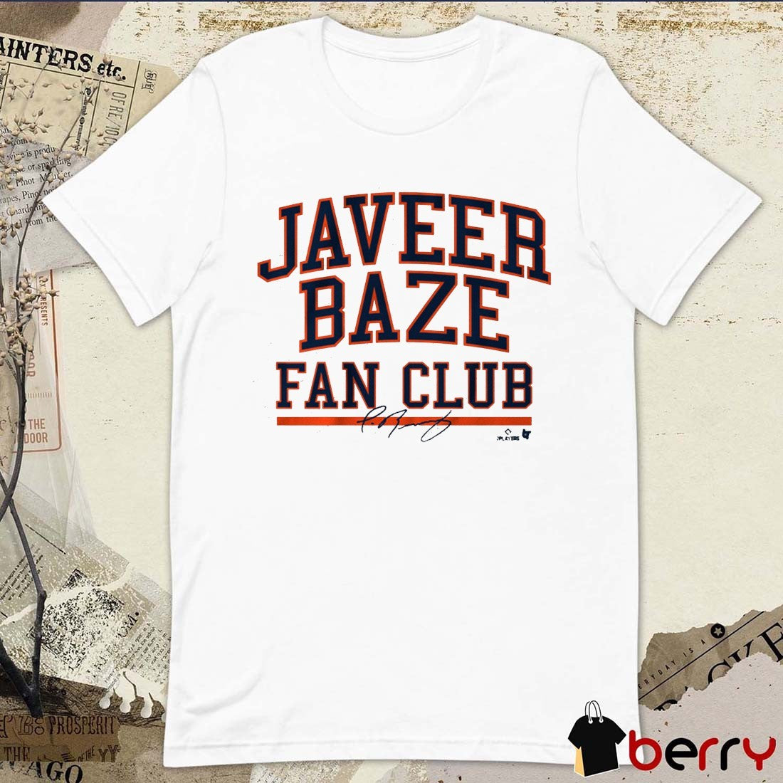Javier Báez Javeer Baze Fan Club Detroit Tigers MLB Signature t-shirt