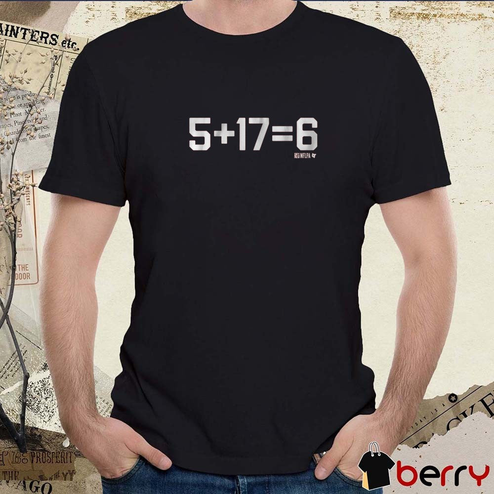 Jayden Daniels and Terry McLaurin 5 + 17 = 6 Washington Commanders NFL t-shirt