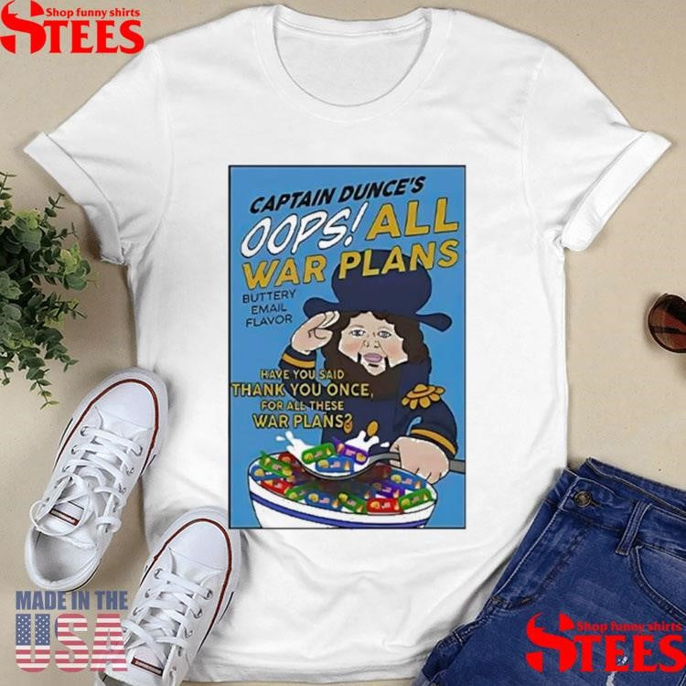 Jd Vance Captain Dunce’s Oops All War Plans Shirts
