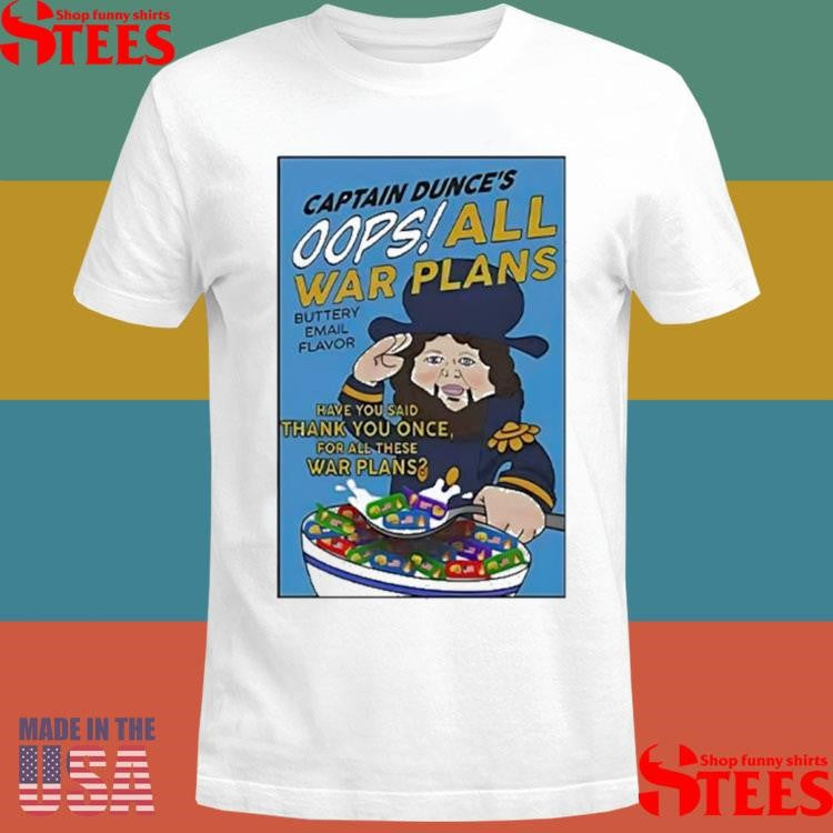Jd Vance Captain Dunce’s Oops All War Plans Shirts