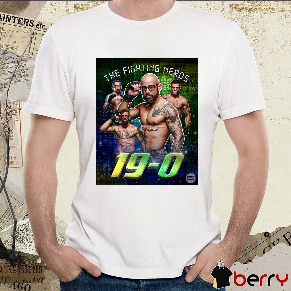 Jean Silva The Fighting Nerds Undefeated Streak In The UFC With His Win At UFC 314 19 – 0 Poster t-shirt
