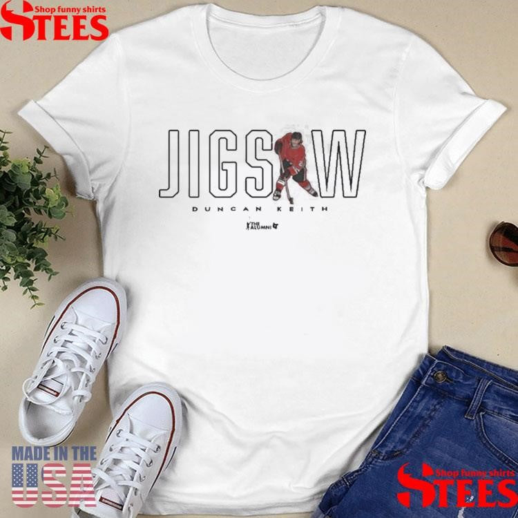 Jigsaw Duncan Keith Chicago Hockey T-shirts