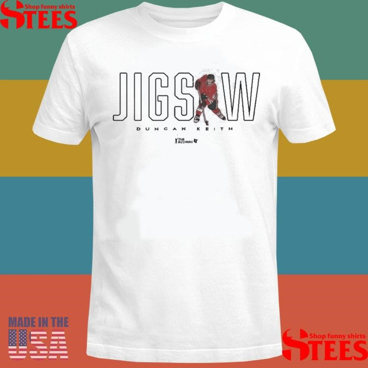 Jigsaw Duncan Keith Chicago Hockey T-shirts