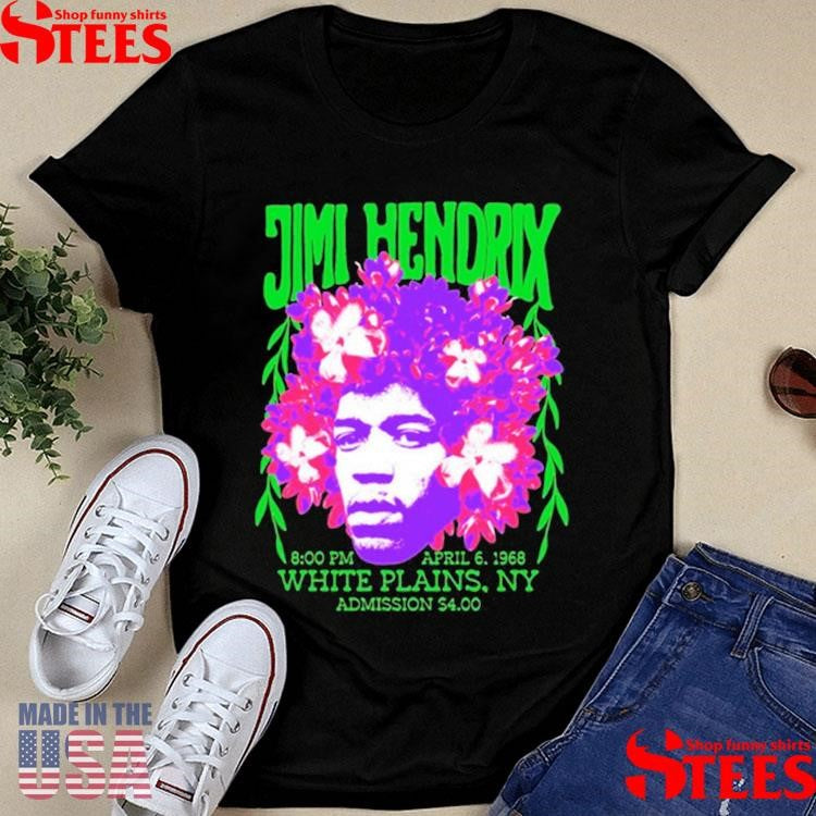 Jimi Hendrix White Plains Ny T-shirt